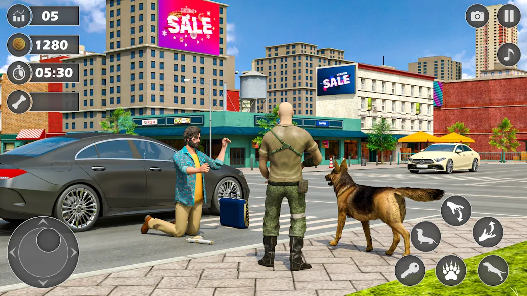 Dog Simulator Dog Game (Армейский симулятор собаки)  [МОД Бесконечные монеты] Screenshot 3