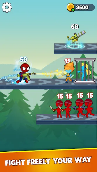 Stick Shooter: Battle Game (Стик Шутер)  [МОД Menu] Screenshot 1