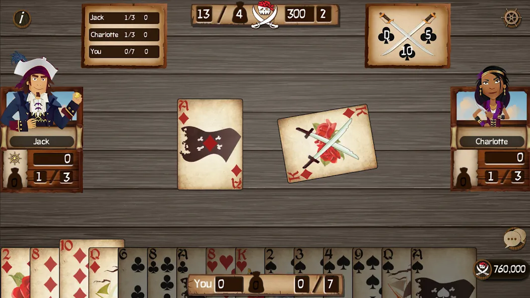 Spades Cutthroat Pirates (Спейдс Каттхроат Пирейтс)  [МОД Menu] Screenshot 3