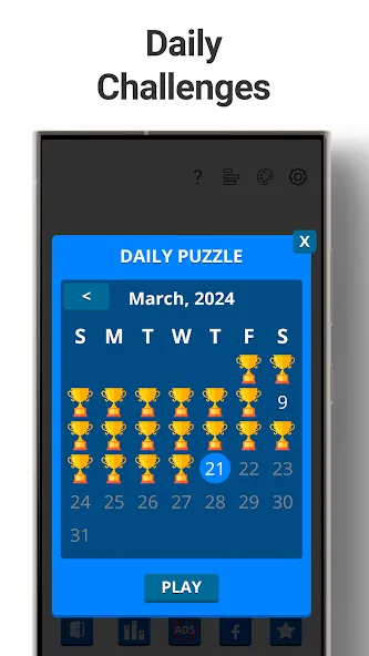 Sudoku Levels: Daily Puzzles  [МОД Бесконечные монеты] Screenshot 2