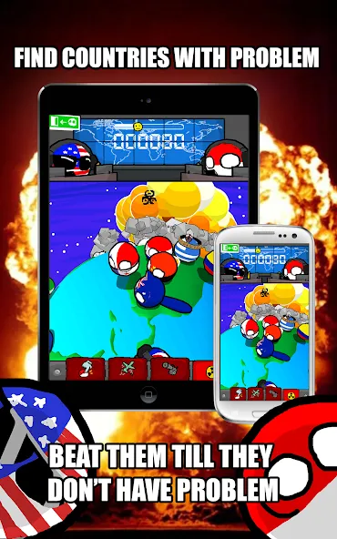 Polandball: Not Safe For World (Поландбол)  [МОД Unlocked] Screenshot 1