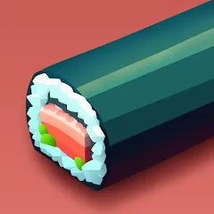 Скачать взломанную Sushi Roll 3D - Cooking ASMR (Суши Ролл 3D)  [МОД Mega Pack] - последняя версия apk на Андроид