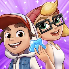 Взломанная Subway Surfers Match (Сабвей Серферс Матч)  [МОД Меню] - полная версия apk на Андроид