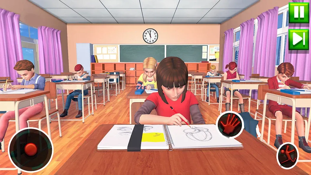 High School Teacher Sim Games  [МОД Бесконечные деньги] Screenshot 1