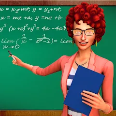 Взломанная High School Teacher Sim Games  [МОД Бесконечные деньги] - полная версия apk на Андроид