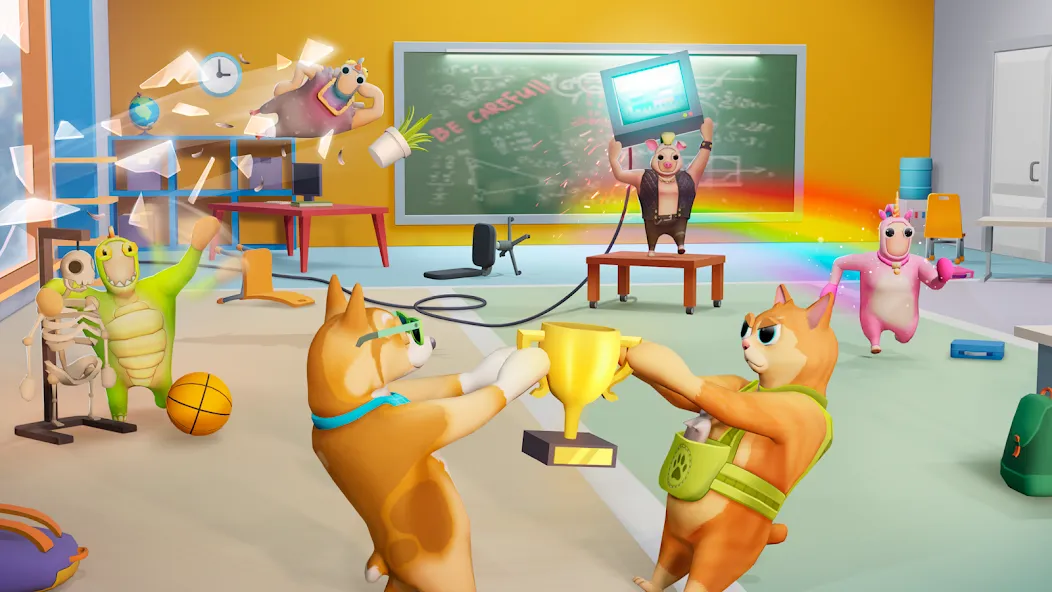 Gang Battle Party: Animals 3D  [МОД Меню] Screenshot 1