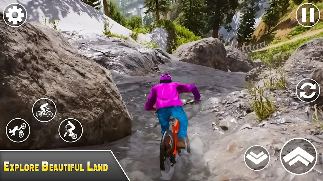 BMX Bicycle Games Offroad Bike  [МОД Много денег] Screenshot 1