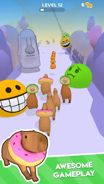 Capybara Rush (Капибара Раш)  [МОД Все открыто] Screenshot 2