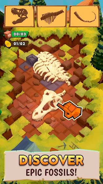 Dino Quest 2: Dinosaur Fossil (Дино Квест 2)  [МОД Mega Pack] Screenshot 1