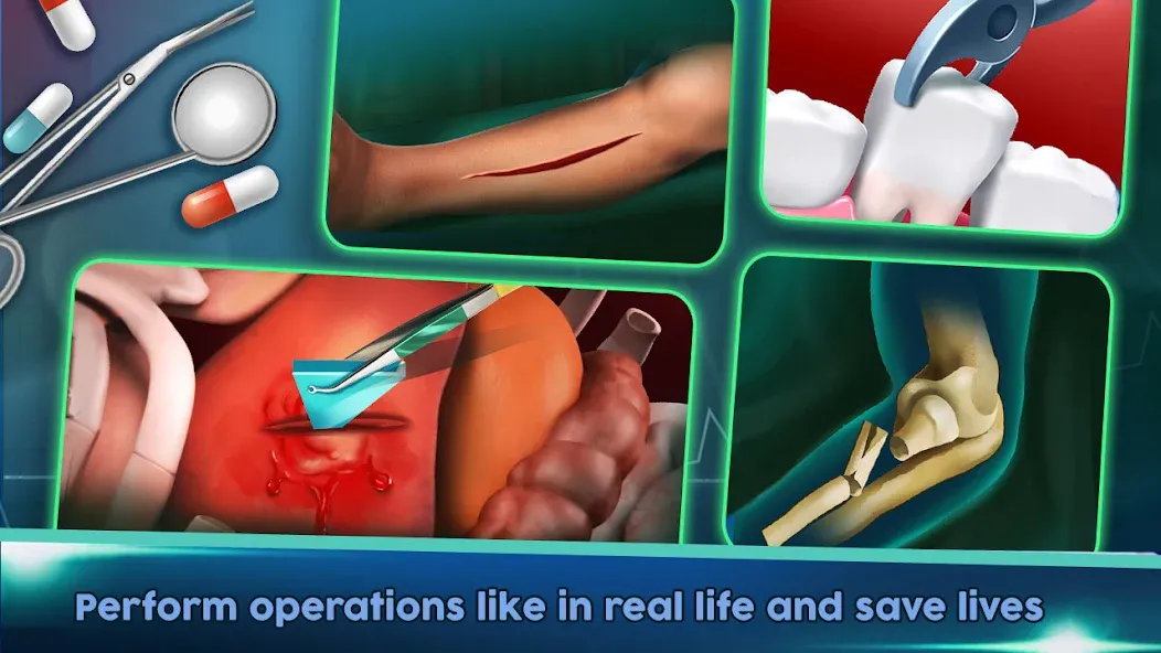 Surgery Doctor Simulator Games  [МОД Бесконечные деньги] Screenshot 5