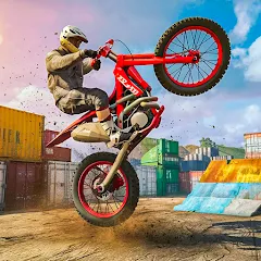 Взлом Bike Stunt Race Tricks Master  [МОД Mega Pack] - полная версия apk на Андроид