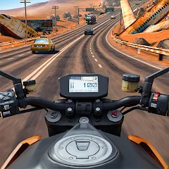 Взломанная Moto Rider GO: Highway Traffic (Мото Райдер ГО)  [МОД Много монет] - стабильная версия apk на Андроид