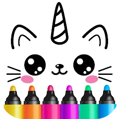 Скачать взлом Drawing for kids! Toddler draw  [МОД Mega Pack] - полная версия apk на Андроид