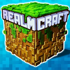 Взломанная Mini Block Craft Realm Craft (РеалмКрафт)  [МОД Mega Pack] - стабильная версия apk на Андроид