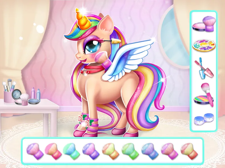 Unicorn Dress up Girls Game  [МОД Бесконечные деньги] Screenshot 4