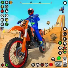 Скачать взломанную Bike Stunt Games Stunt Bike 3D (Байк стант рэмп игра Байк Джамп)  [МОД Unlimited Money] - полная версия apk на Андроид