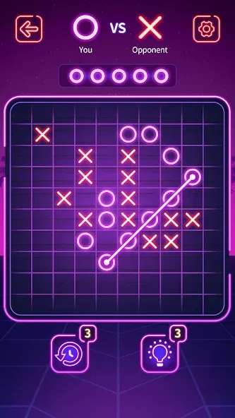 Tic Tac Toe - Offline XOXO (Тиктактое)  [МОД Бесконечные деньги] Screenshot 2