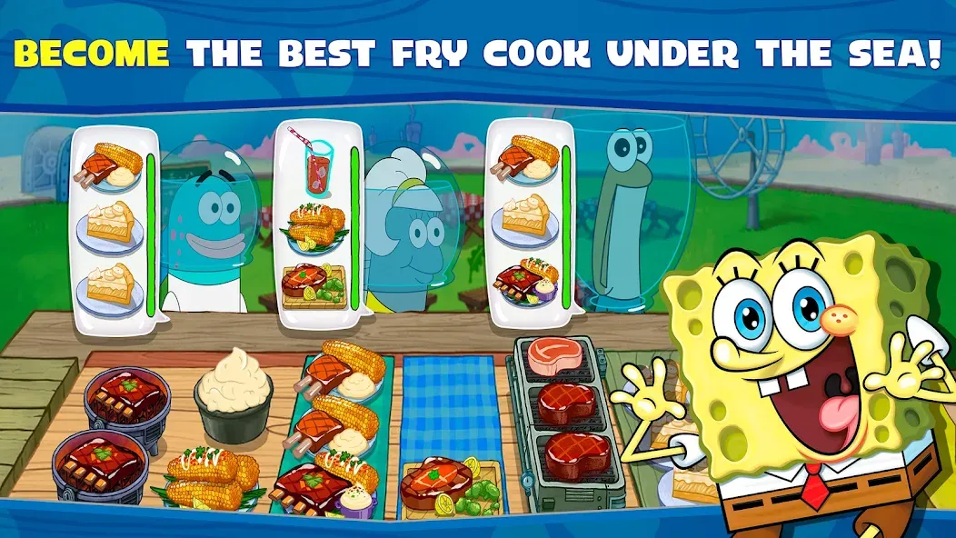 SpongeBob: Krusty Cook-Off  [МОД Unlocked] Screenshot 1