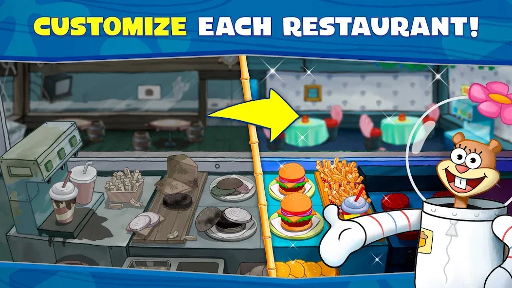 SpongeBob: Krusty Cook-Off  [МОД Unlocked] Screenshot 5