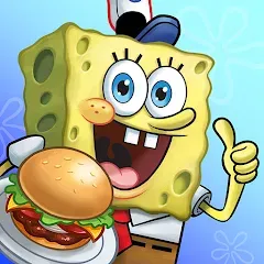 Взломанная SpongeBob: Krusty Cook-Off  [МОД Unlocked] - последняя версия apk на Андроид