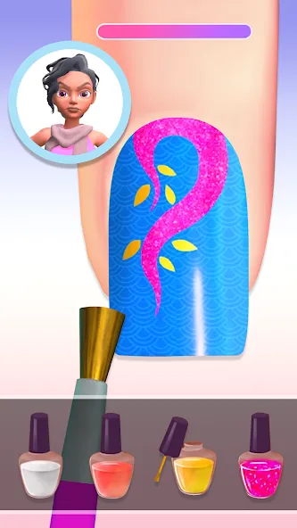 Nail Salon 3D  [МОД Меню] Screenshot 5