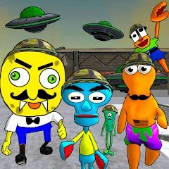 Взломанная Sponge Area 51. Neighbor Alien  [МОД Меню] - последняя версия apk на Андроид