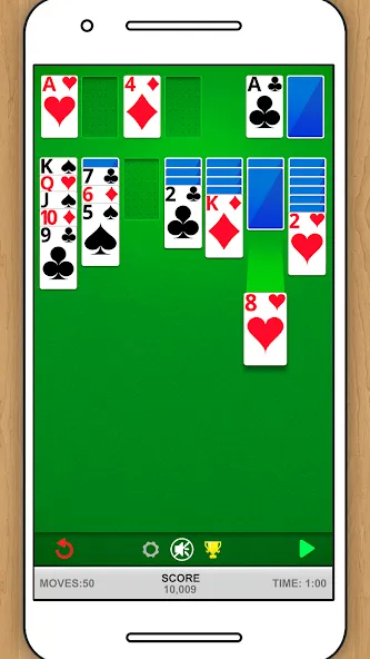 SOLITAIRE CLASSIC CARD GAME  [МОД Бесконечные монеты] Screenshot 2