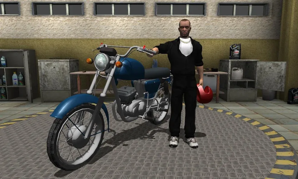 Russian Moto Traffic Rider 3D  [МОД Много денег] Screenshot 2