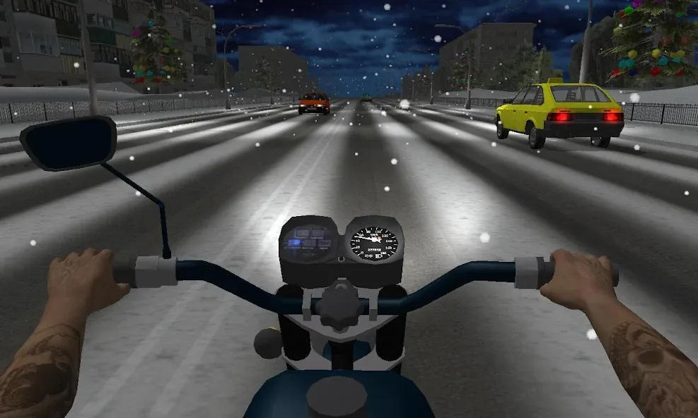 Russian Moto Traffic Rider 3D  [МОД Много денег] Screenshot 5