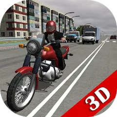 Взлом Russian Moto Traffic Rider 3D  [МОД Много денег] - последняя версия apk на Андроид