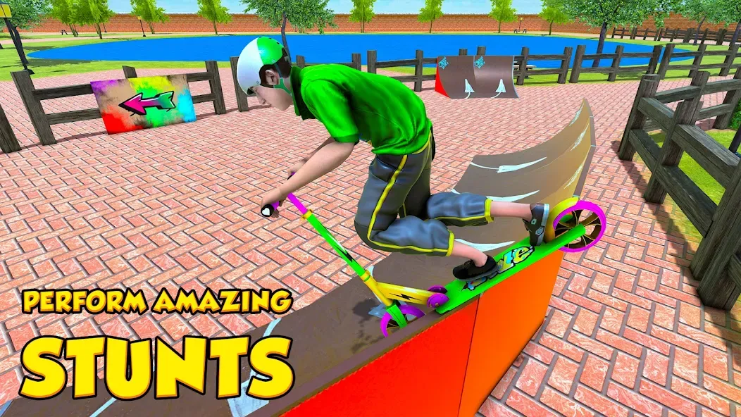 BMX Air Skate Scooter Tricks  [МОД Mega Pack] Screenshot 3