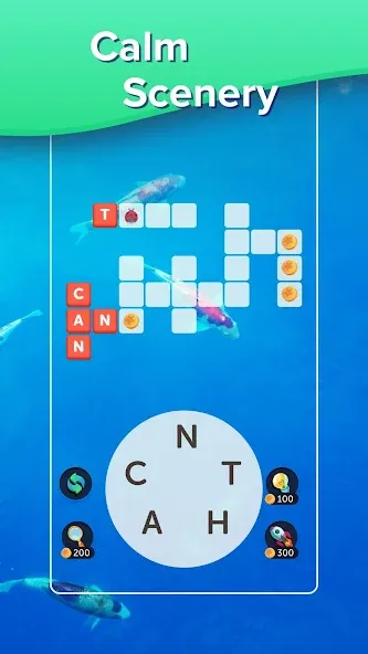 Puzzlescapes Word Search Games (Паззлскейпс Ворд Срч Геймс)  [МОД Бесконечные монеты] Screenshot 4