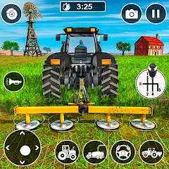 Скачать взломанную Real Tractor Driving Games (Риал Трактор Драйвинг Геймс)  [МОД Mega Pack] - стабильная версия apk на Андроид