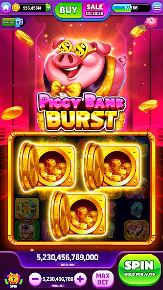 Spin To Rich - Vegas Slots (Спин Ту Рич)  [МОД Много монет] Screenshot 1