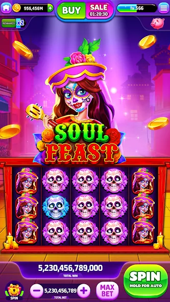 Spin To Rich - Vegas Slots (Спин Ту Рич)  [МОД Много монет] Screenshot 2