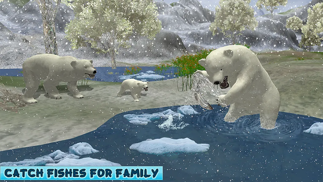 Polar Bear Family Survival  [МОД Бесконечные деньги] Screenshot 4