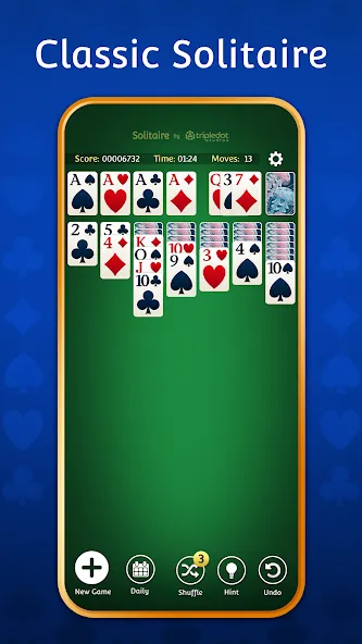 Solitaire: Classic Card Games  [МОД Много монет] Screenshot 2