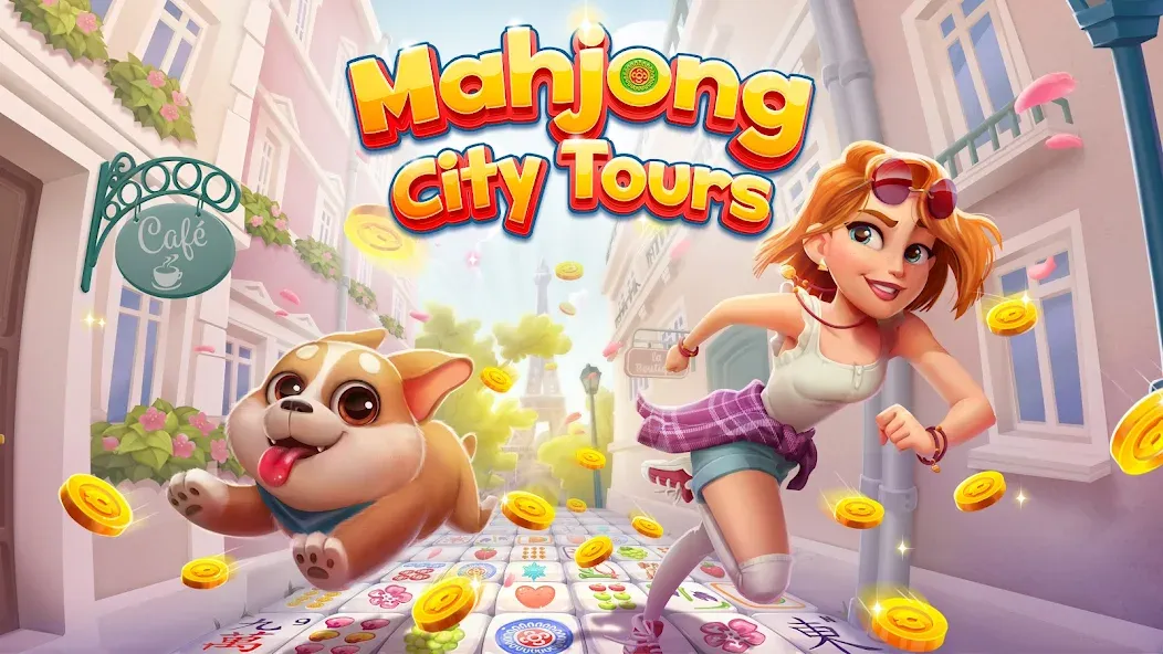 Mahjong City Tours: Tile Match (Маджонг Сити Турс)  [МОД Много монет] Screenshot 1