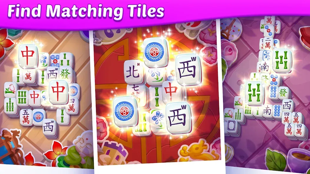 Mahjong City Tours: Tile Match (Маджонг Сити Турс)  [МОД Много монет] Screenshot 2