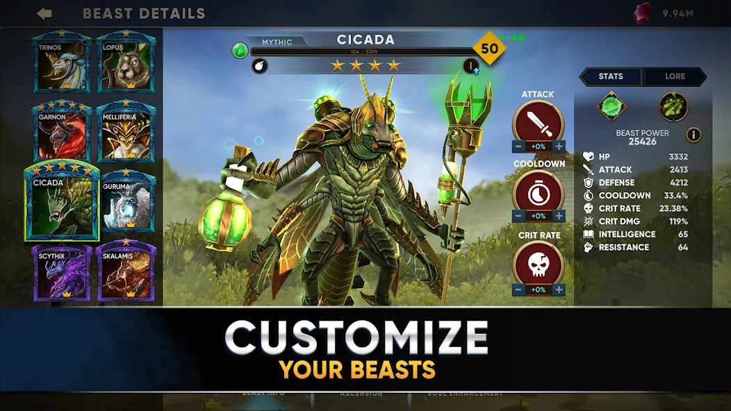 Clash of Beasts: Tower Defense (Клэш оф Бистс)  [МОД Unlocked] Screenshot 4