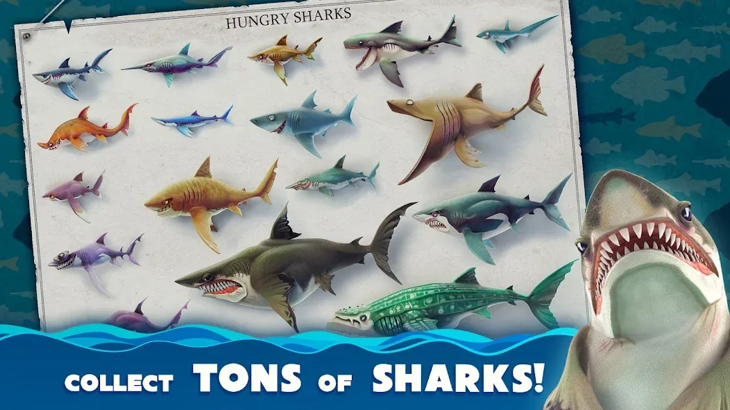 Hungry Shark World (Хангри Шарк Ворлд)  [МОД Бесконечные монеты] Screenshot 2