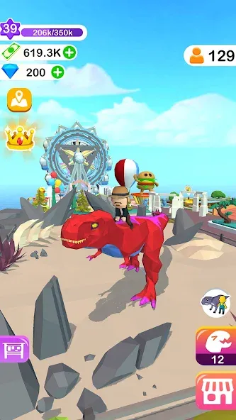 Dino Tycoon - 3D Building Game  [МОД Бесконечные монеты] Screenshot 4