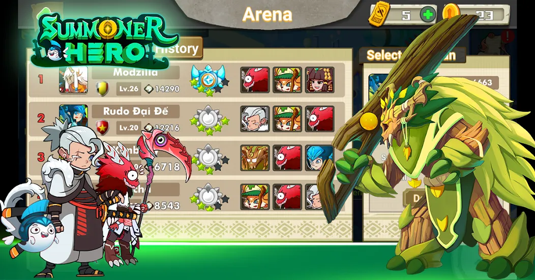 Summoner Hero: Epic Battle (Саммонер Хиро)  [МОД Много денег] Screenshot 5