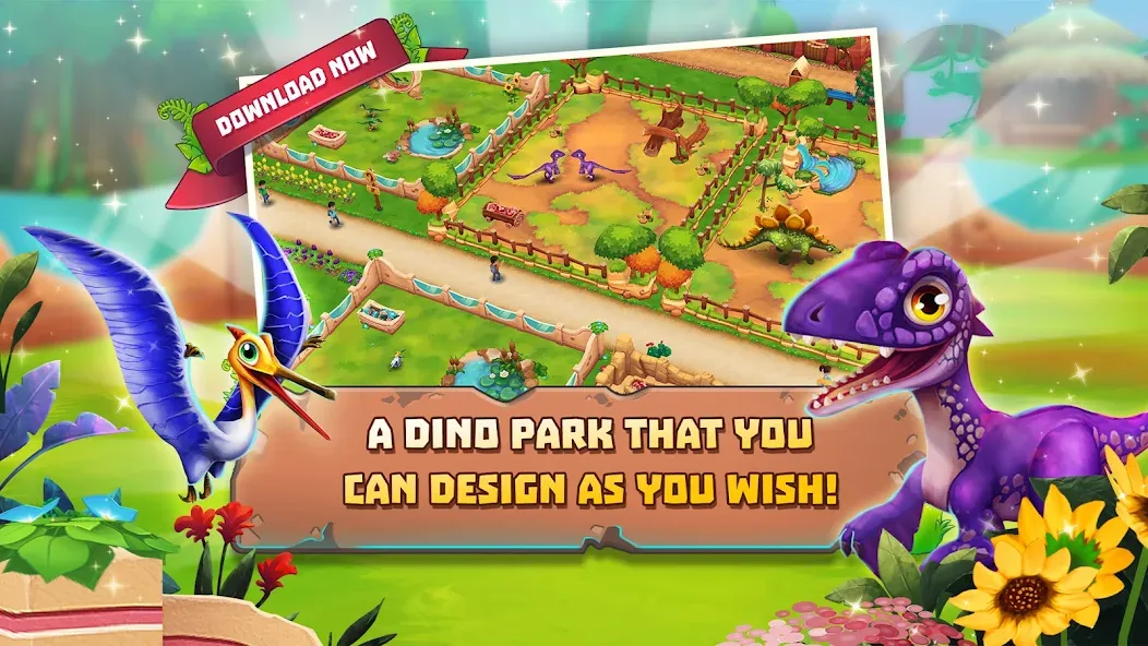 Dinosaur Park – Primeval Zoo (Динозавровый парк)  [МОД Меню] Screenshot 1