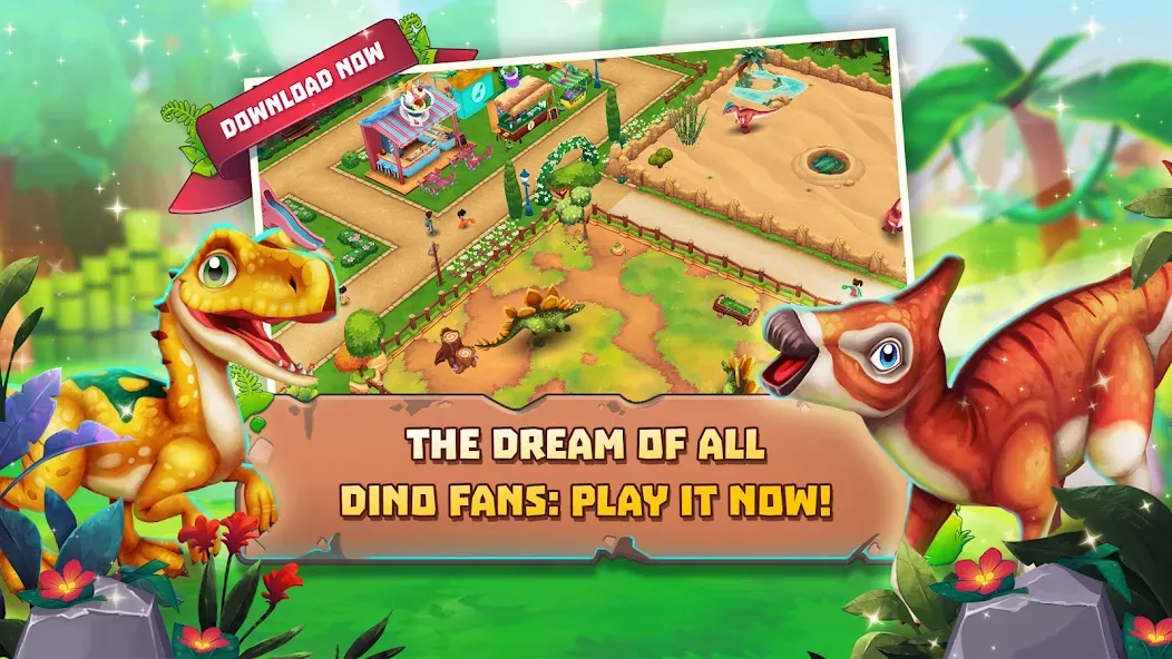 Dinosaur Park – Primeval Zoo (Динозавровый парк)  [МОД Меню] Screenshot 4