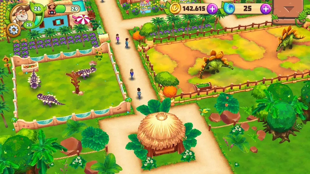 Dinosaur Park – Primeval Zoo (Динозавровый парк)  [МОД Меню] Screenshot 5