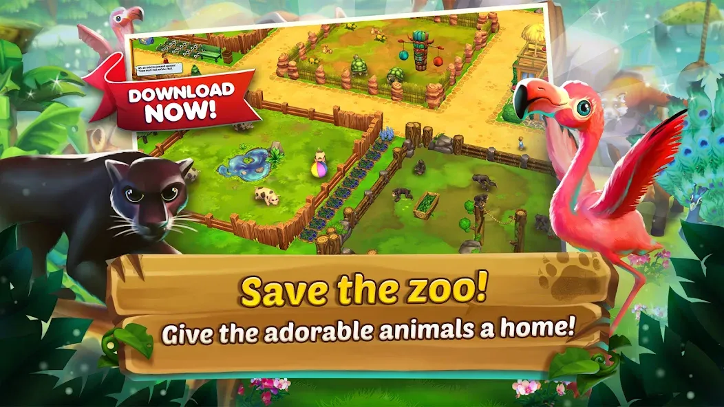 Zoo 2: Animal Park (Зу 2)  [МОД Бесконечные деньги] Screenshot 1