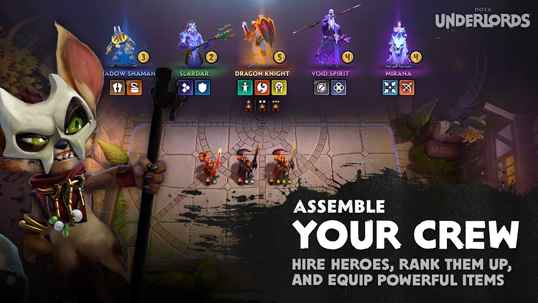 Dota Underlords (Дота Андерлордс)  [МОД Mega Pack] Screenshot 2