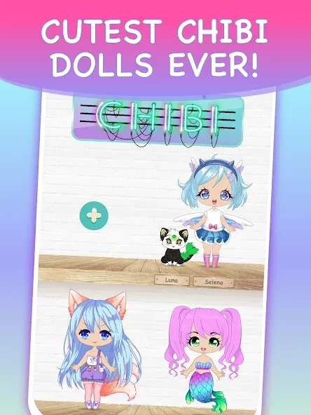 Chibi Dress Up Games for Girls  [МОД Unlimited Money] Screenshot 1