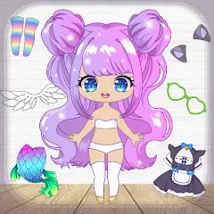 Скачать взлом Chibi Dress Up Games for Girls  [МОД Unlimited Money] - полная версия apk на Андроид